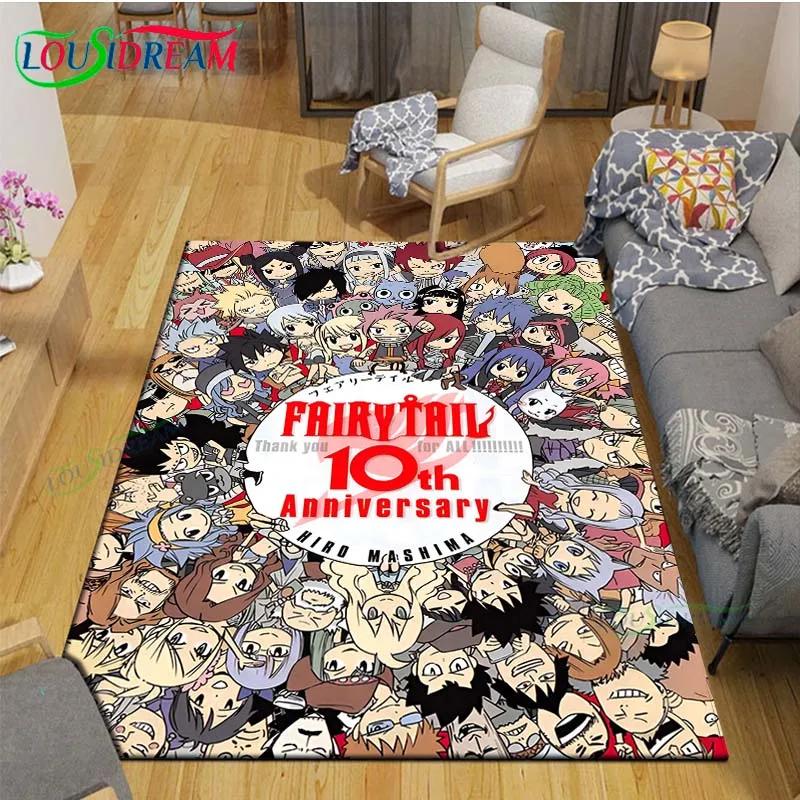Fashion Popular Cartoon A-Fairy Tail Printed  Carpet Living Room Anti-Skid Area Rug Kids Bedroom Mats Yoga Mat Carpet Decor Gift