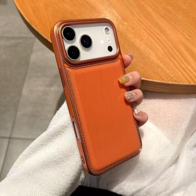 Bubble Leather Texture iPhone 17PM & 16 Pro Max Electroplated Protective Case