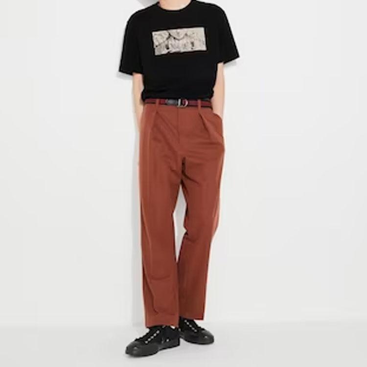 Uniqlo × Attack On Titan Graphic Print Short Sleeve T-Shirt Men Tops Black 462440