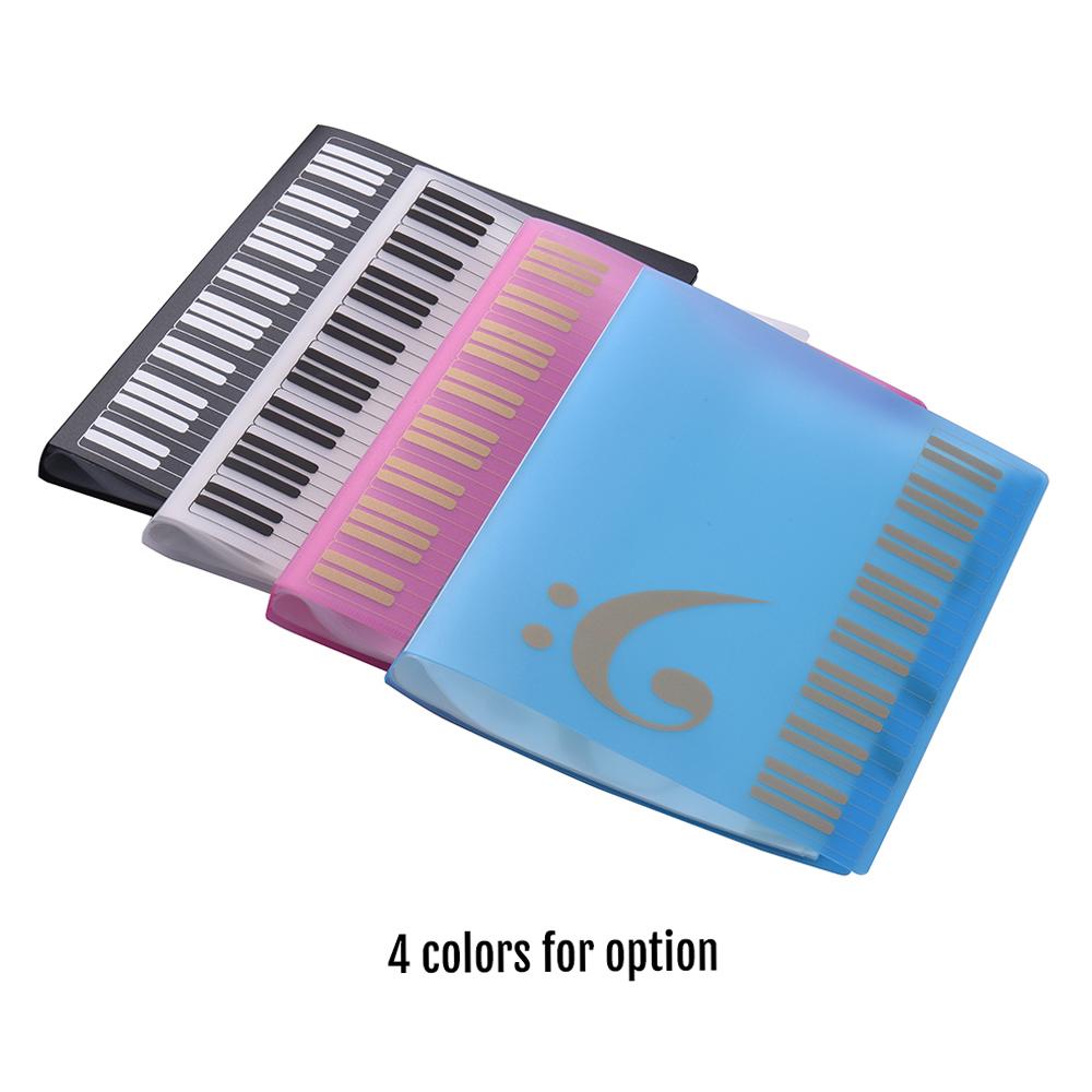 A4 Size Music Score Paper Sheet Note Document File Organizer Folder Holder Case 40 Pockets