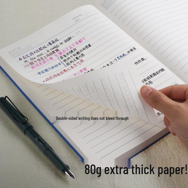 B5 Thick A4 Notebook for Students: Ideal for Junior High, High School, and Postgraduate Exam Notes