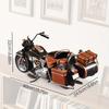 1 Stück 40 cm/15,75 Zoll Vintage Eisenmotorrad mit Beiwagen Dekoration, Retro Metall Wandkunst für Zuhause, Bar, Geschäftssammlung, Langlebige Eisenkonstruktion,