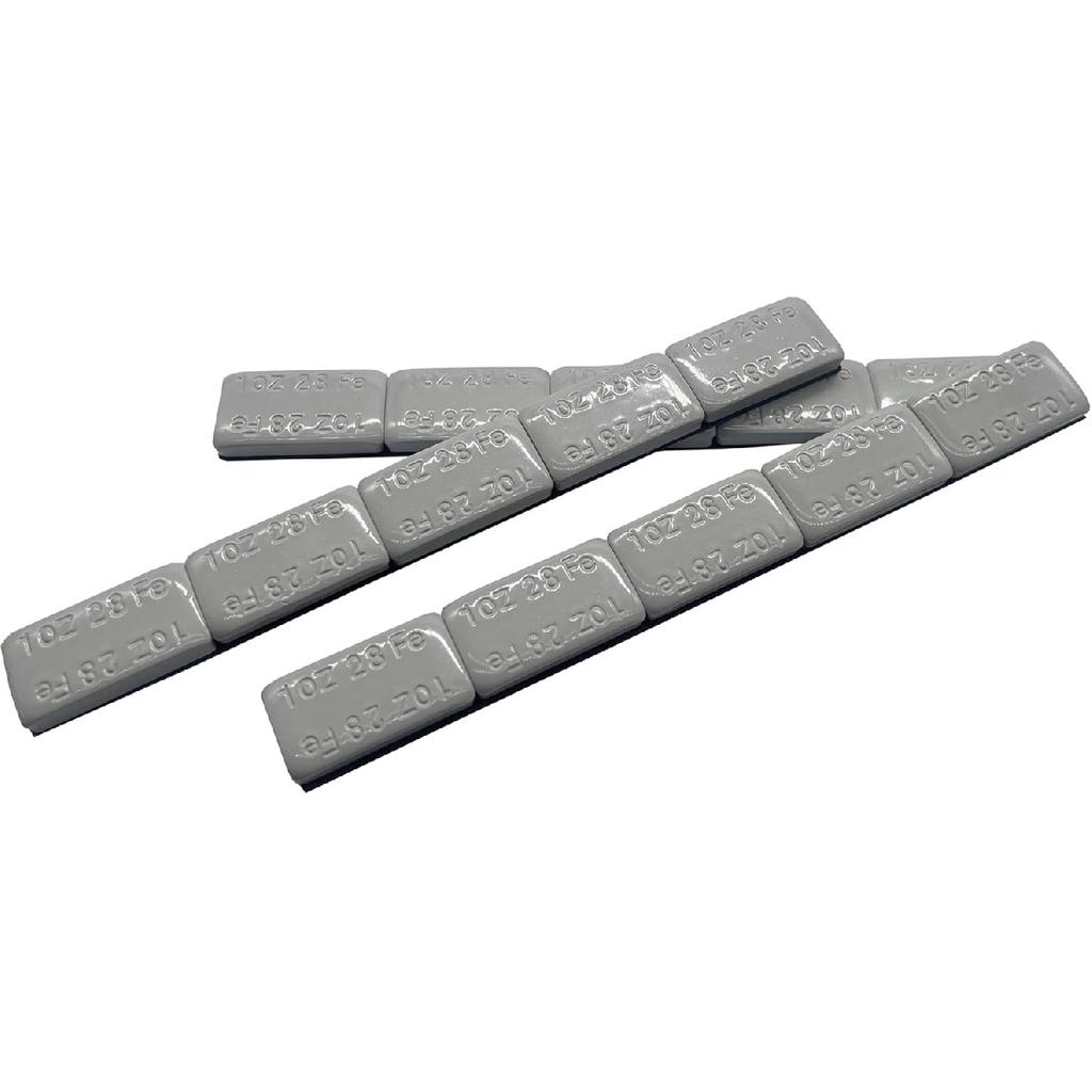 1 Oz, Grey, 15 Pcs, Wheel Adhesive Stick-On Weight Mellow Style WW-100RG15