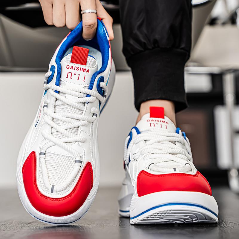 New Fashion New Men's Fashion Casual Low Top Sports Shoes Students Thick Sole Comfortable Sneakers Boys Male Classic Breathable Basketball Shoes