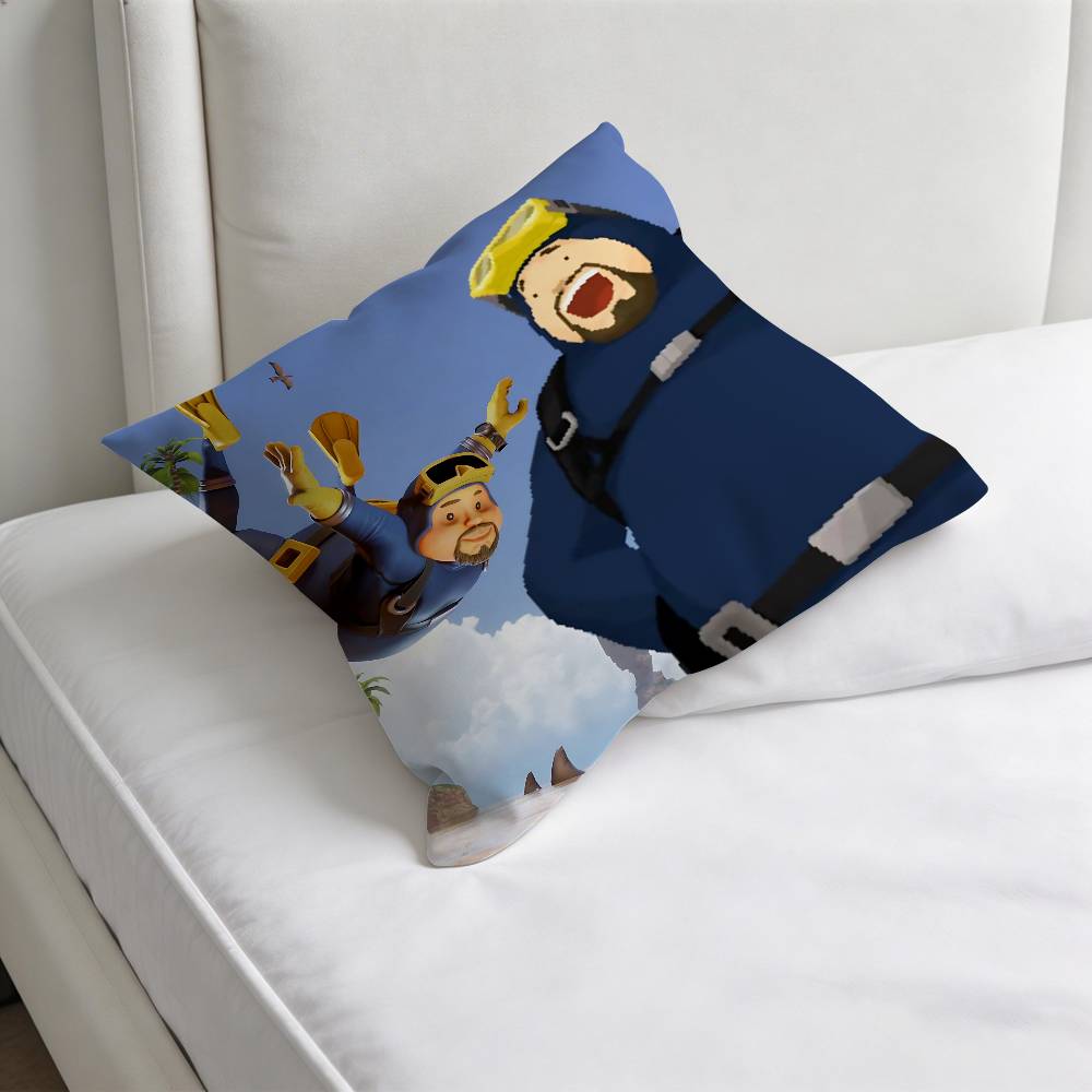 Game DAVE THE DIVER Square Pillow Cover Decorative Throw Pillow Case for Sofa Couch Bed Home Car Living Room Decoration 30x30cm 12x12in