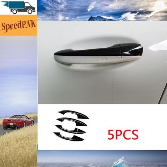 Black ABS Exterior Side Door Handle Cover Trim For Benz A-Class W177 2019-2022