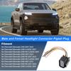 X Autohaux No.22853028 Male and Female Headlights Connector Harness Plug Wire for Chevrolet