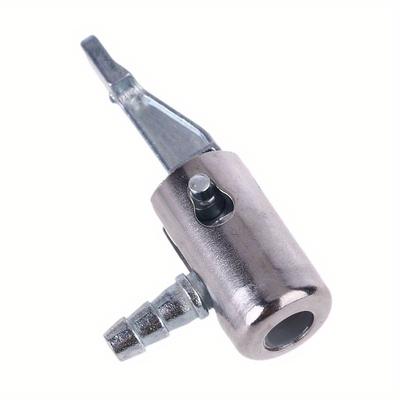 2pcs 1/4" Lock On Metal Air Chuck Air Compressor Tire Inflator Tire Chuck with Barb Connector for Hose Repair Inflate Chuck