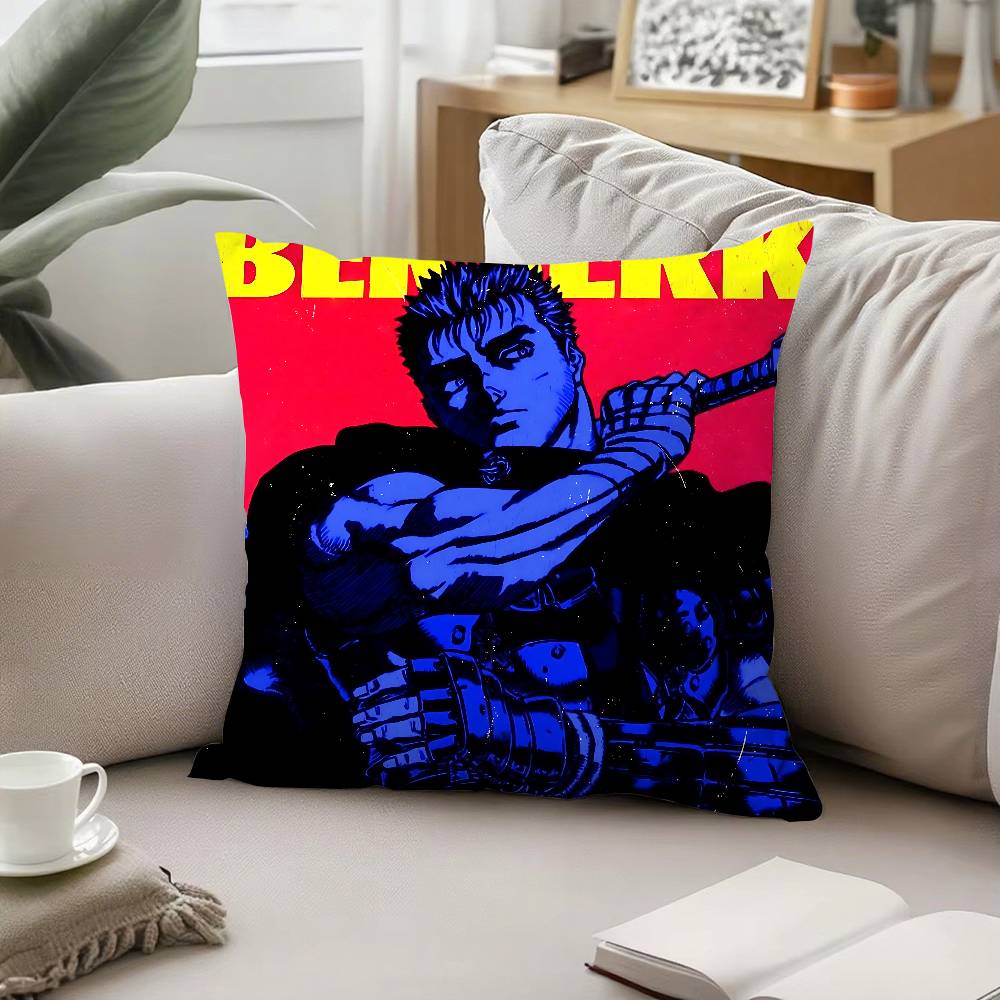 Anime BBerserkS Throw Pillow Covers Pattern Cushion Cover Suitable For Sofa Bedroom Car Pillow Cover
