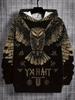 Vintage Owl Animal 3D Print Hoodies Men Fashion Hooded Owls Bird Sweatshirts Hoody Pullovers Harajuku Tracksuit  Male Clothing