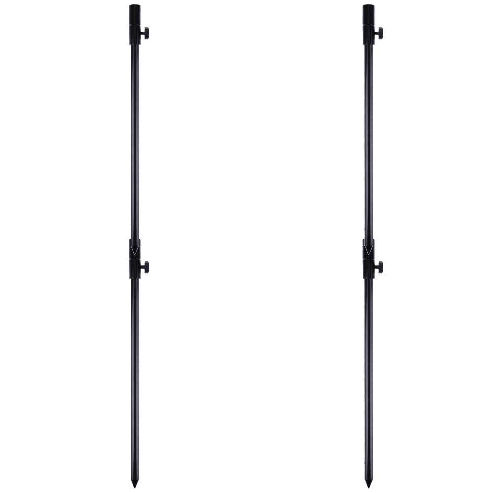Hot Sale Fishing Bank Stick Delicate Texture Carp Fishing Bank Stick Adjustable Bankstick Bite Alarm Extension Rod Black 1-5PCS