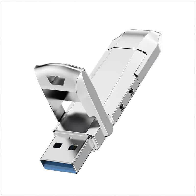 OLOEY SSD флеш-накопитель с двойным интерфейсом USB 3.2 2TB (128G Expanded) белый