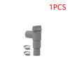 1/2Sets PVC Pool Filter Pump Adapter for 32mm Pipe Hoses Connector Leak Proof Pool On/Off Plunger Valve Sealed Replacement Parts