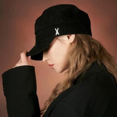 [VARZAR] Pfirsich Matrosenmütze Unisex Schiebermütze SCHWARZ