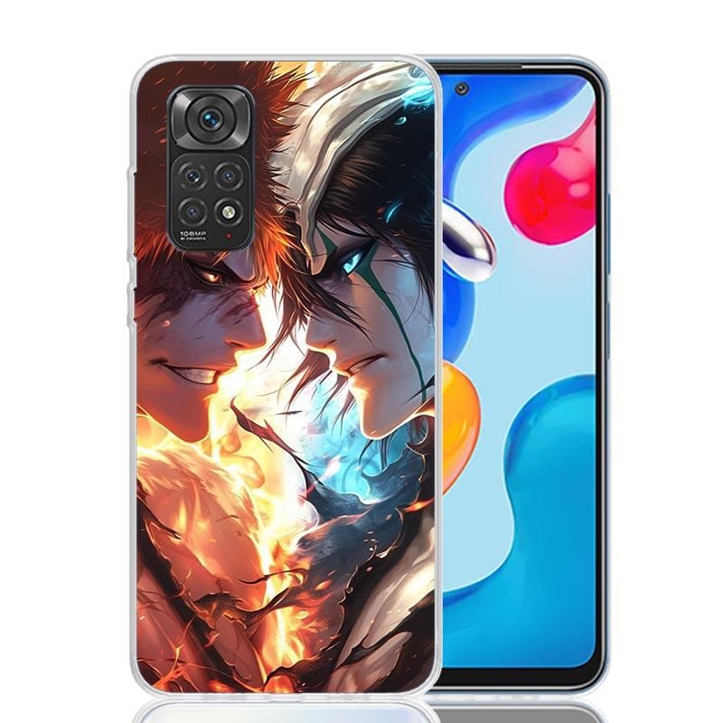 Kurosaki Ichigo Bleach Phone Case For Xiaomi Redmi Note 15 14 13 12S 12 Pro Plus 11S 11E 11 11T 10S 10 Art Soft Pattern Cover Re