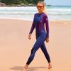 Costum de neopren premium de 3 mm, costume dintr-o bucată pentru femei, costum de scufundări pentru surf, pescuit, pescuit submarin, kitesurf, costum pentru femei