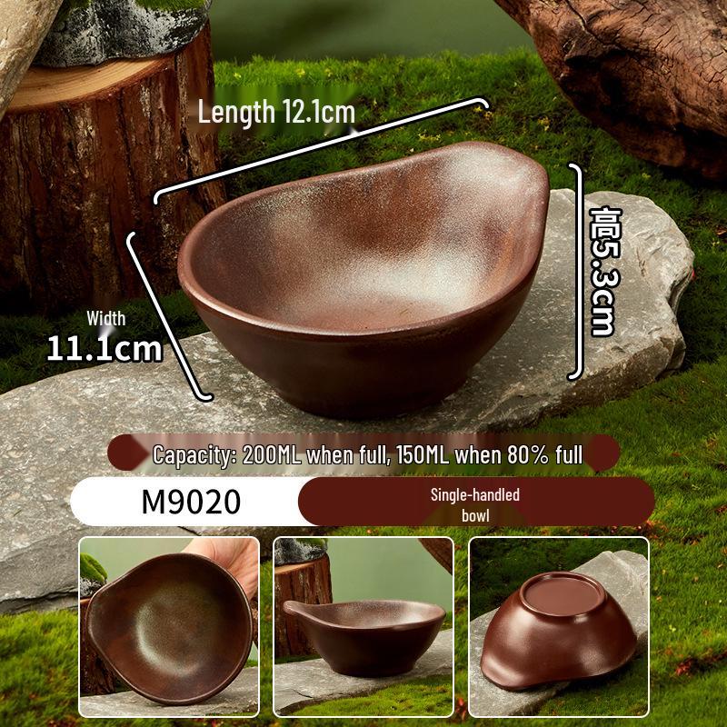 Melamine Plate for Gourmet Hot Pot, Barbecue & Shrimp: Mountain & Field Design