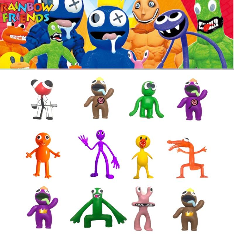 Roblox Rainbow Friends Figure Toy Model Durable Colorful Cake Topper Ornament For Kids' Xmas Gifts