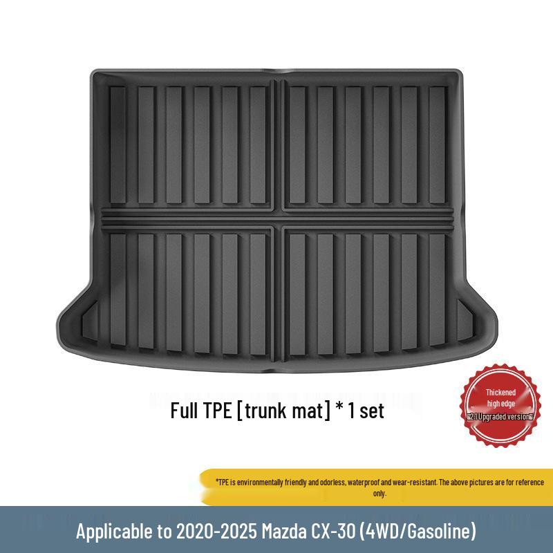 TPE All-Weather Trunk Mats for 2019-2025 Mazda3/CX-30