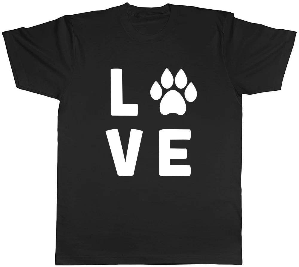 Love Dogs Paw Print Mens Womens Ladies Tee T Shirt XL