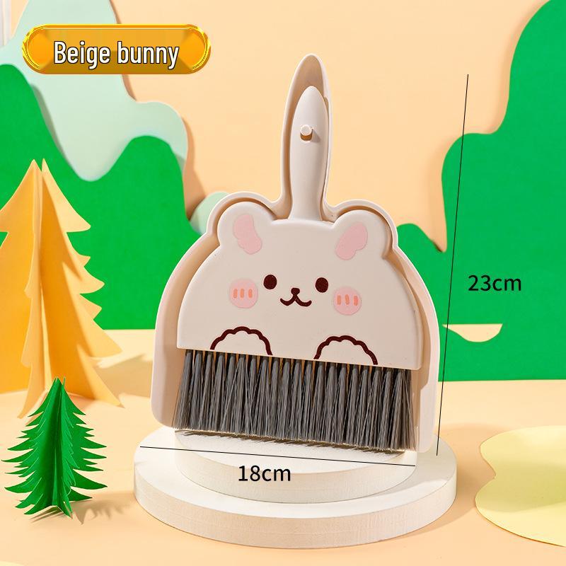 “Children's Mini Broom and Dustpan Set for Desk or Table Cleaning”