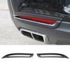 Carbon Fiber Rear Bumper Fog Cover Trim Bezels for Chrysler 300 2015+ Accessorie