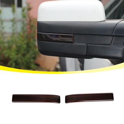 Car Reverse Mirror Turn Signal Light Lamp Decoration Guard Cover Sticker For Ford Raptor F150 2009-2014 Accessories Smocked Black