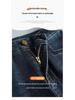 Women's High-Waist Elastic Denim Micro Flare Pants with Raw Hem for Spring/Autumn