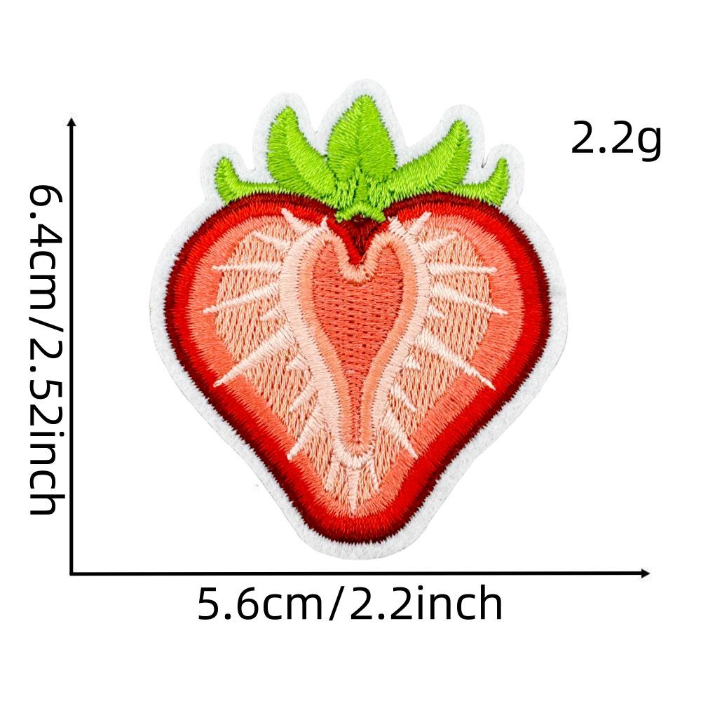 Erdbeerschnecke Cartoon Aufnäher für Kleidung - Anime-Design