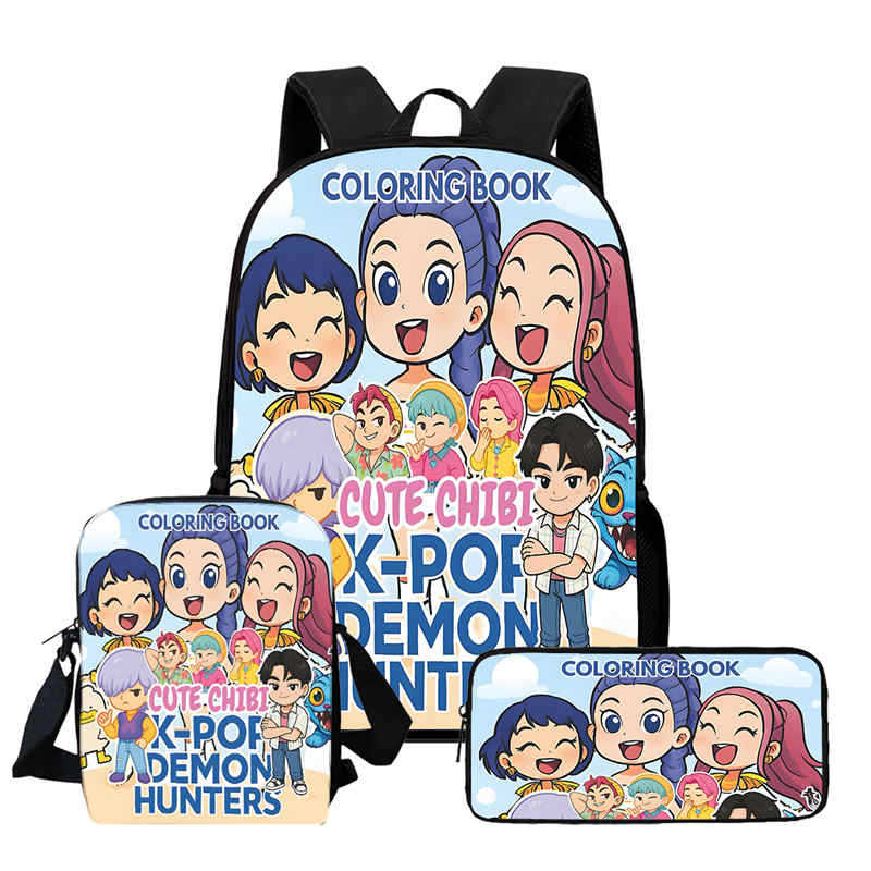 Kpop Witcher Girl Group Trendy Kids Backpack with High-Definition Print, Large Capacity, Lightweight, and Back-Protecting Design 6267