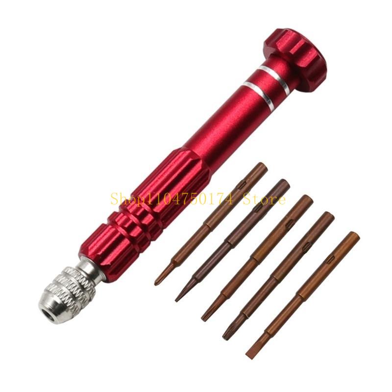 5 In 1 Screwdriver Disassembly Tool Set with Interchangeabled Heads Suitable for Furniture Assembly and Car Maintenance Top Sale