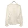 unused NARACAMICIE Striped Pattern Long sleeve Frill blouse white Tagged Women Used