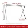 Miflame Extendable Double-Pole Floor Clothes Drying Rack