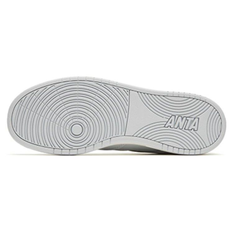 Anta Lifestyle Series Non-Slip Low-Top Skate Shoes Men Sneakers Gray White 112258068-3