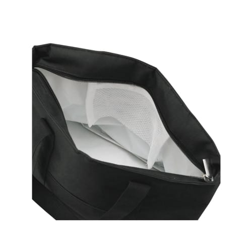 Kakusei 7L Lunch Bag, Black, with Gusset, Large Capacity, Easy Storage, Side Pockets, and Ice Pack Pocket, LL-08, Leisure & Life