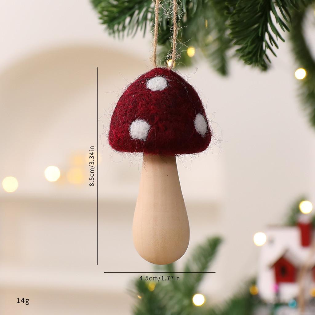 Christmas Gnome Hanging Decoration Mushroom Elf For Holiday Decor