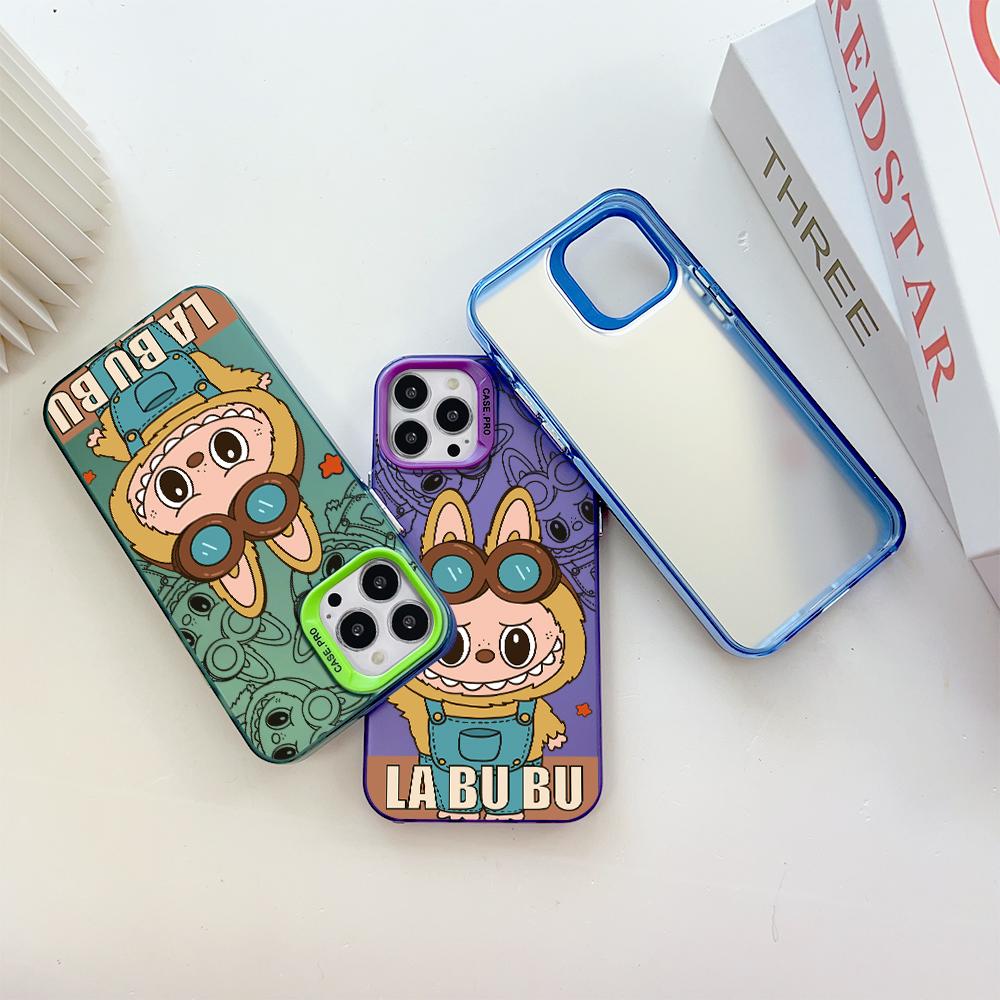 Custodia rigida antiurto anticaduta con motivo dipinto, argento colorato, bifacciale, per telefono OnePlus OPPO Reno Realme