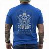 Totenkopf mit Cowboyhut und Colt Peacemaker Pistolen Texas T-Shirt