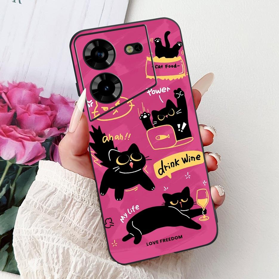 For Tecno Pova 5 Case LH7n Cute Fashion Pattern Cover Soft TPU Phone Cases For Tecno Pova 5 Pro LH8n Pova5 Pro Back Cover Bumper