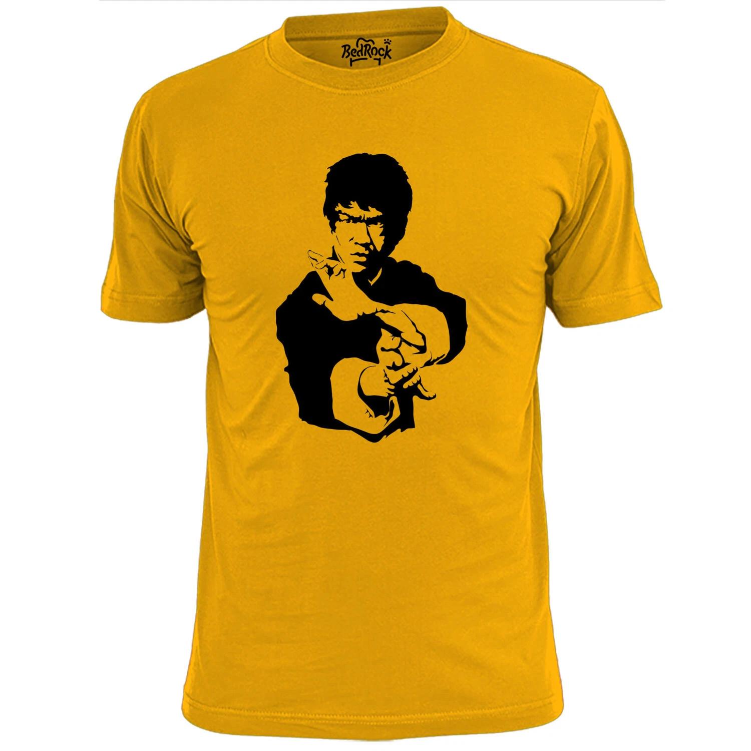 Mens Bruce Lee Silhouette V1 T shirt Martial Arts Karate Kung Fu 3XL