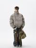Unisex Retro Stehkragen Baumwoll Daunenjacke, Herbst/Winter High Street Stil, Locker und Vielseitig.
