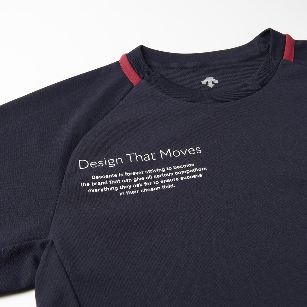 DESCENTE Long Sleeve Volleyball Easy Arm Flying Yuki Navy T-Shirt, Movement, Receive, Ishikawa,