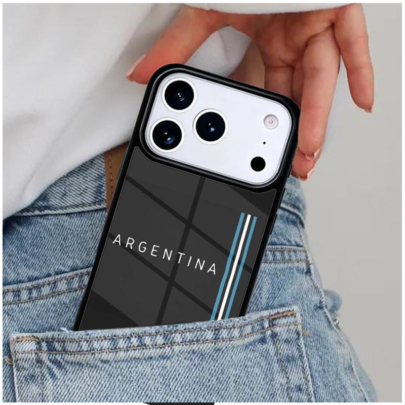 Argentina Flag Phone Case for iPhone 16e 15 14 13 12 17 Pro Max Plus Air 17pro Cover Coque