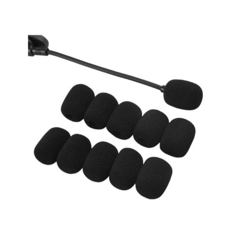 Set of 5 Microphone Sponges, Loudspeaker Noise Reduction Microphone Sponges, Headset Intercom Microphone Windscreen Covers, 12mm Inner Diameter, High-