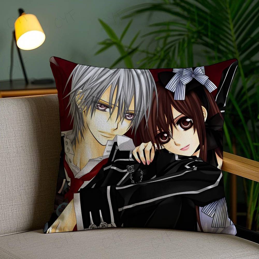 Hot Anime V-Vampire Knight Pillow Case Custom Printed Brushed Fleece Pillow, Baby Skin-Touch, Eco-Friendly Dye-Sublimation Cushi