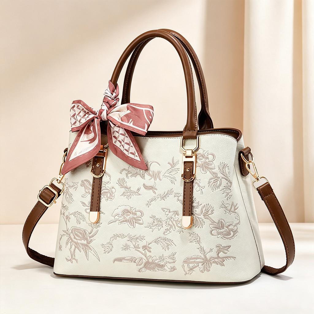 New High Sense Chinese Style Embroidered Ladies Handbag, Classic Spacious Shoulder Crossbody Purse As Mom Holiday Present