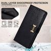 For Samsung Galaxy A17 5G Case Metal I-Buckle PU Leather Wallet Phone Cover