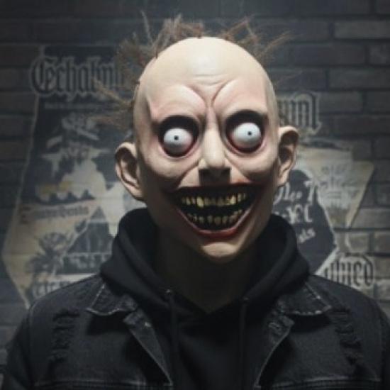 Pop-eyed boy mask, scary costume headgear, Halloween mask Eye-catching spirited you