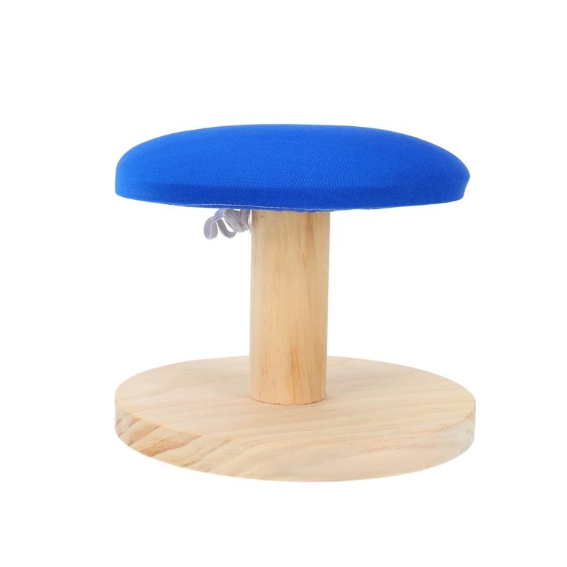 

Mini Round Ironing Stool Wood Auxiliary Tool Small Table Sleever Board for Home Clothes Collars Shoulders Gadget 1