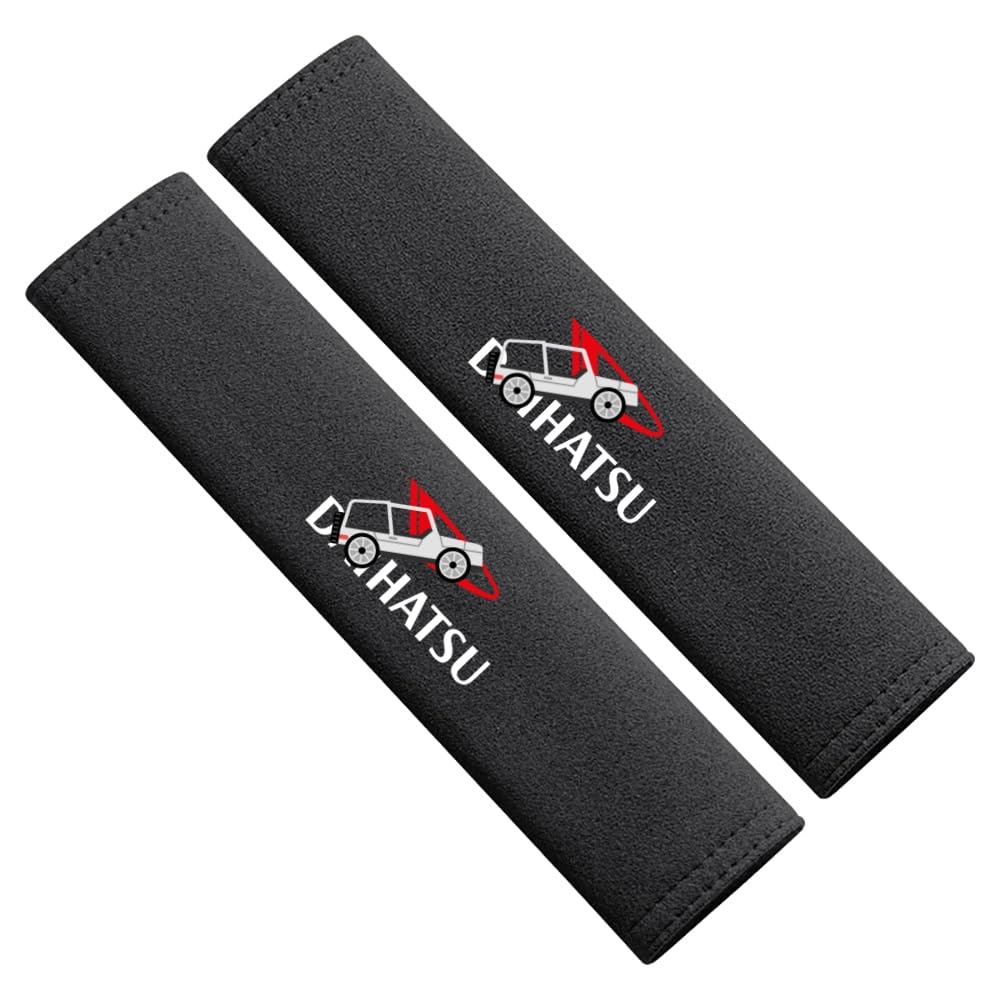 

Daihatsu Car Emblem Seat Belt Seat Belt and Seat Belt Shoulders in Set of 2 Covers, Pads, Suede, [Used]